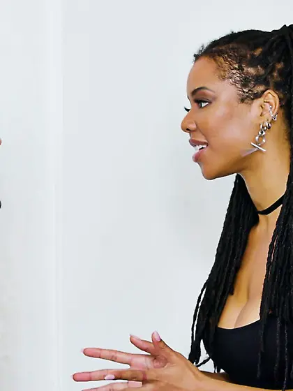 Realistic depiction of a lesbian seduction with two hot girls