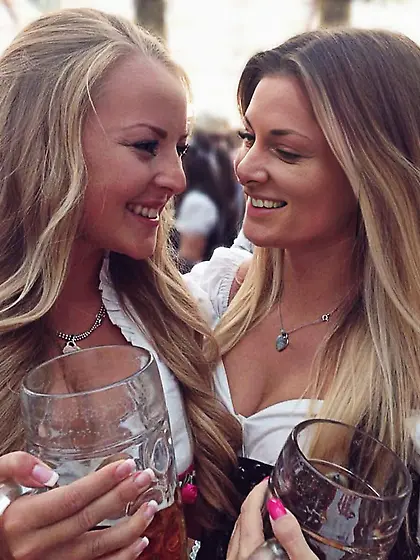 sandraaa drinks piss at oktoberfest