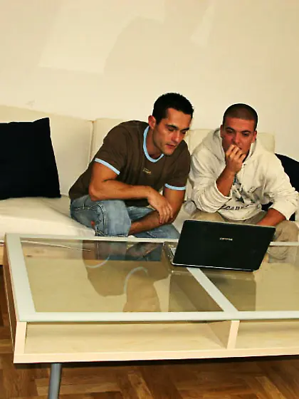 Hot slutty bitches Wendy White and Bony White got pumped by two