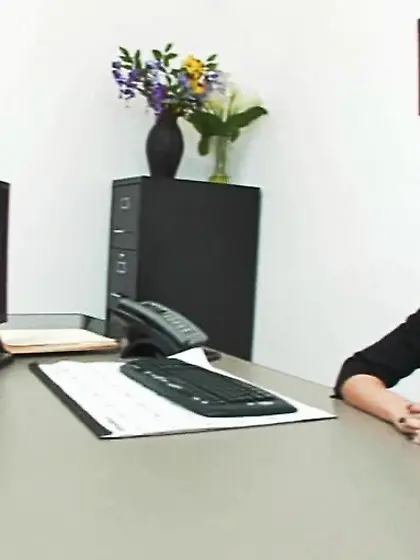 Black bra and blue skirt blonde gets fucked...