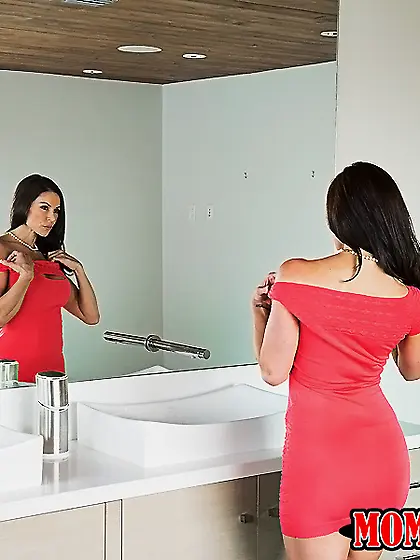 Adorable brunette cutie and her slutty mommy are ready to get ba