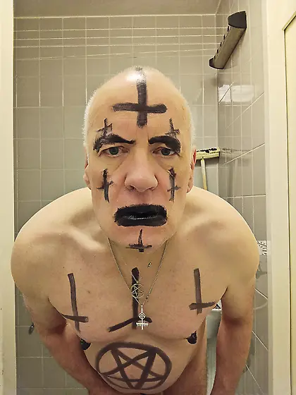 Satan slave is ready to be sacrificed
