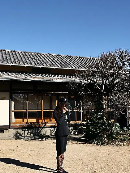 Asian chick Miho Sonoda passionately squeezes boobs when masturb