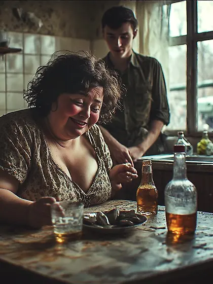 When father left the house,  Mom and I grew closer