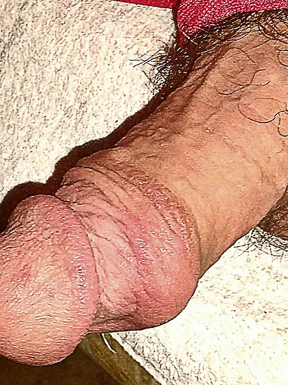 semi-erect/halfway to hardon