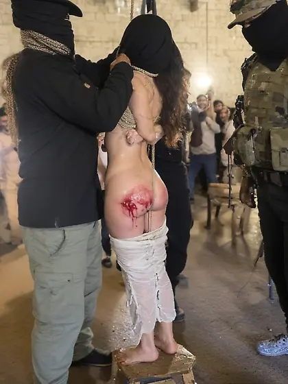 Prisoner of war being executed