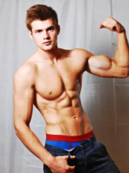 Blonde Young Man Hugejacky Zoom.