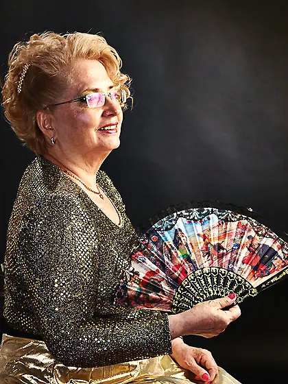 White granny with big tits