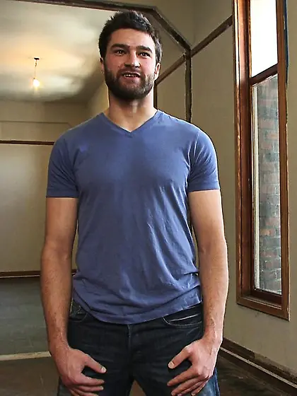 Tied bear sucked stimulated