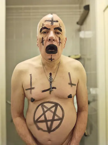 Satan slave is ready to be sacrificed