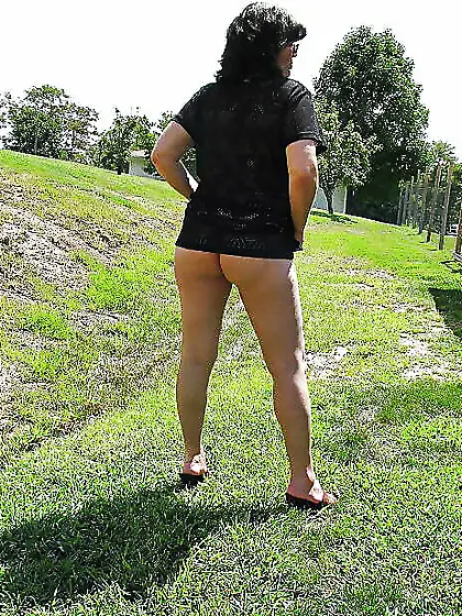 Getting nude in the backyard for the neighbors