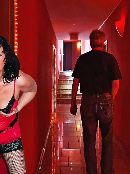 German Prostitute Mariolitta in a Brothel