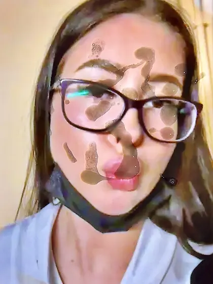 Sexy Polina kulikovskaya glasses made me cum hard