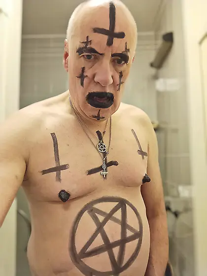 Satan slave is ready to be sacrificed