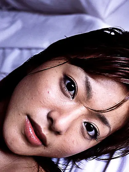 Tiny titted girl Madoka Ozawa is naked with the wonderful bush b