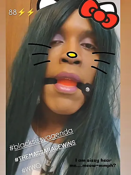 Dumb black sissy nigger