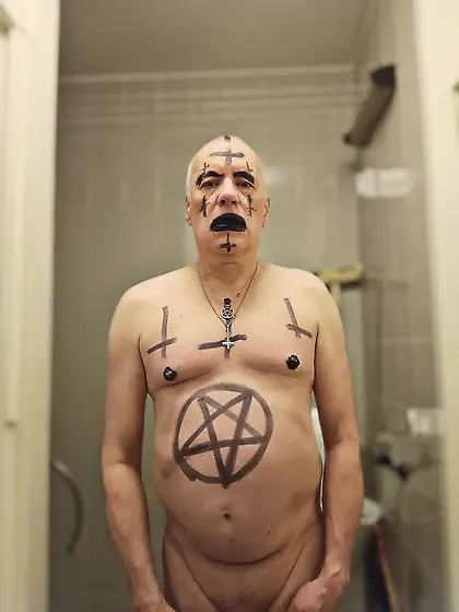 Satan slave is ready to be sacrificed