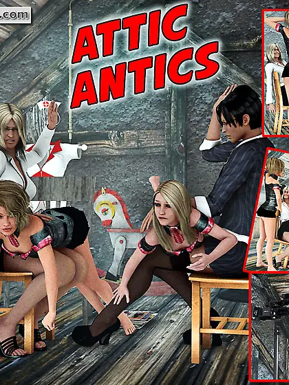 Girls in white panties spanked by their moms