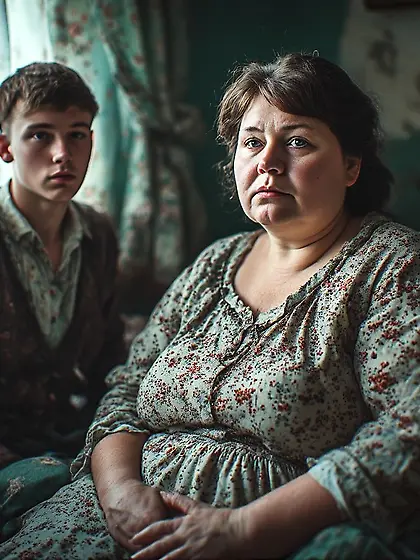 When father left the house,  Mom and I grew closer