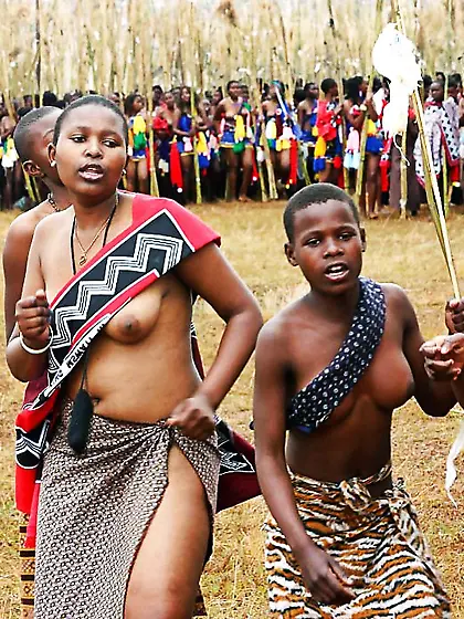 Yearly reed-dance in Swaziland