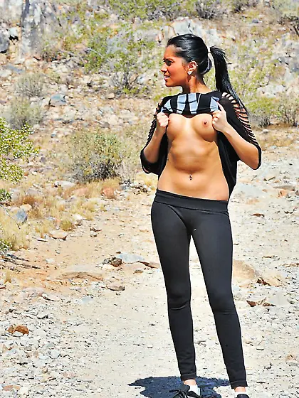 Giselle Mari gets nude for us and flaunts her epic teen Latino b