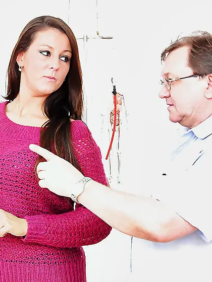 Big tits exclusive club doctor