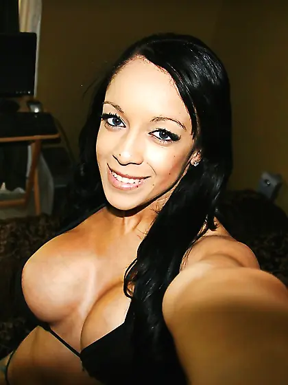 Amateur big tits lingerie striptease