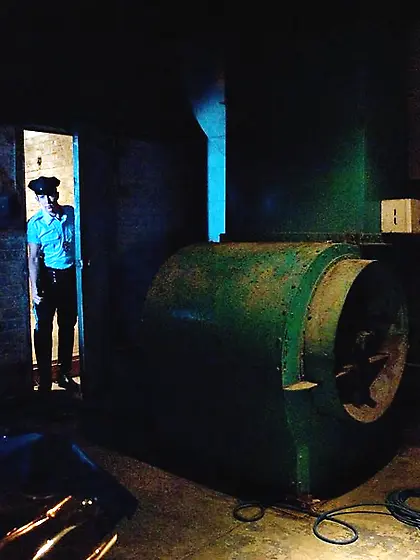 Tattooed police officer fucks