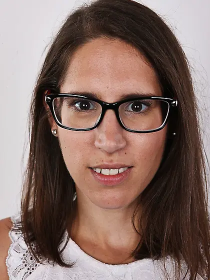 Nerdy chick glasses wearing