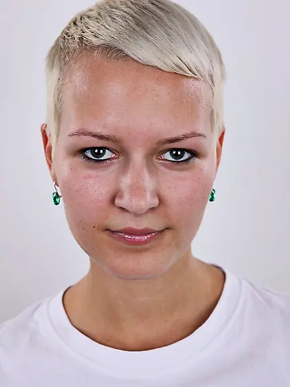 Tattooed short hair cute