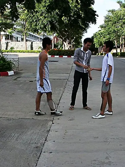 Young asian dudes white