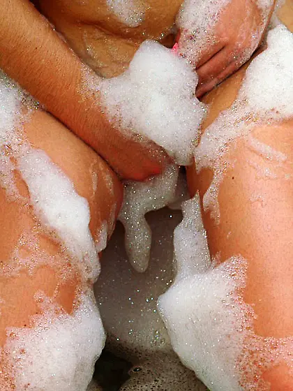 Cute teen angel Emily 18 strips in the bath and shows her fuckab