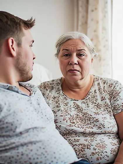 When father left the house, Mom and I grew closer