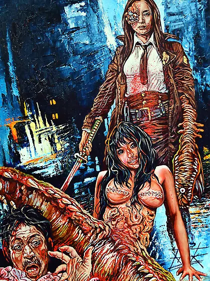 Pulp horror art