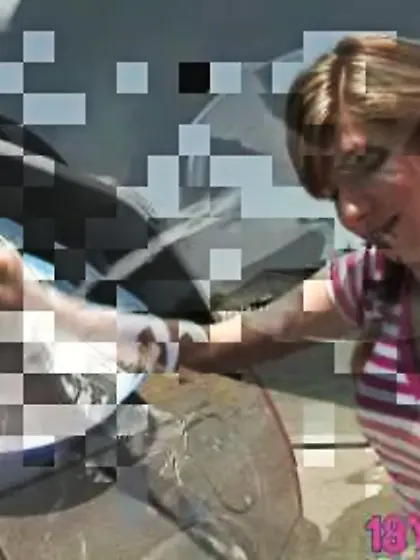 Face fixed sensual groan