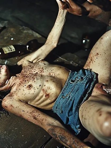 Nympho drunk,  strangers cum inside her at local pa