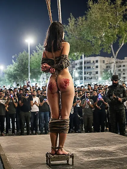 Prisoner of war being executed