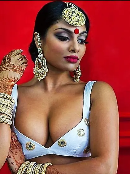 Brown Desi Cleavage