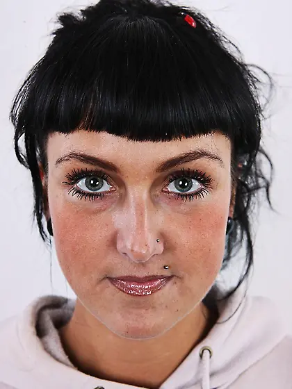 Tanned brunette cute horny