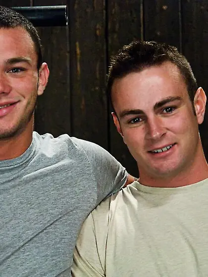 Teenage gay dude bondage