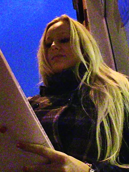 Beautiful blonde teen gorgeously