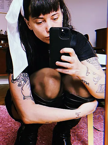 Swedish brunette with big tits