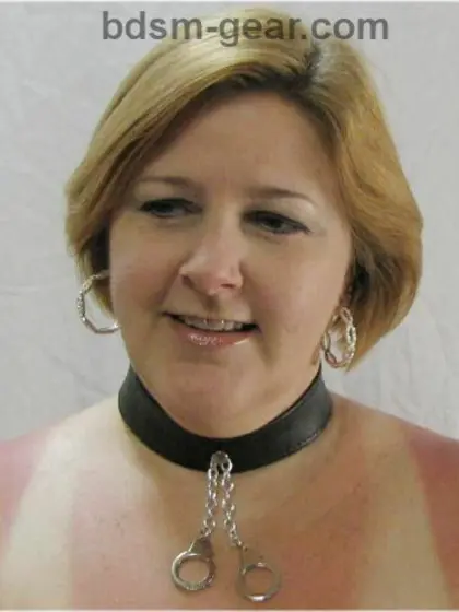Collared,  loving sunburnt matron