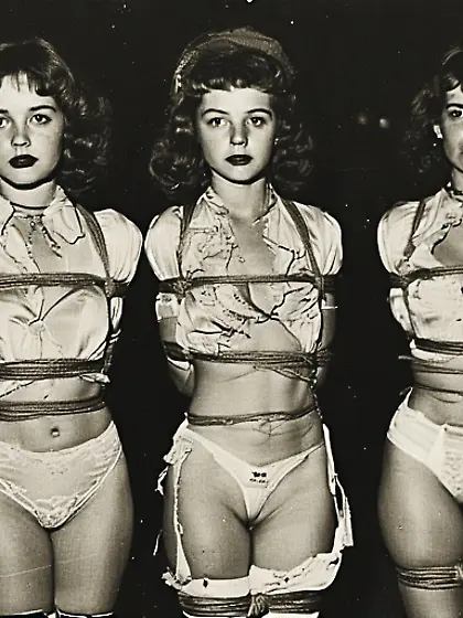 Babes in bondage from my imagination inked by AI