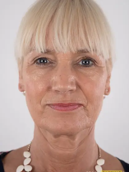 Old bitch Roxana Hanova showing her leathery tits and more