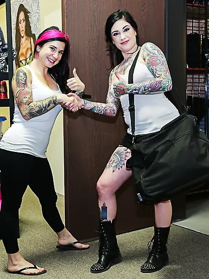 Raven haired chick tattoos