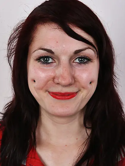 Hot chick wearing red