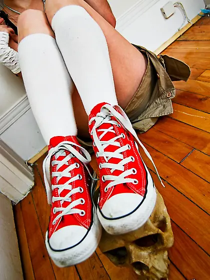 Ariel Rebel posing in her cute and sexy lingerie and shows her t