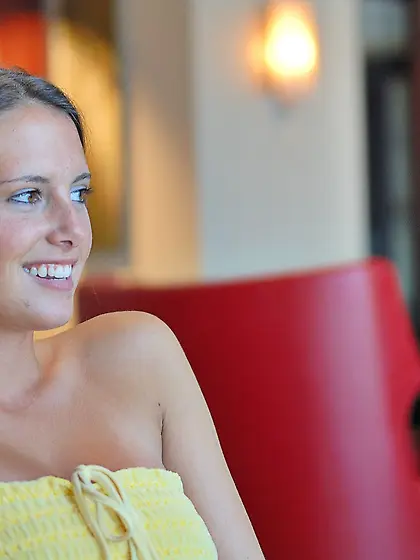 Shameless Amanda FTV shows her pussy and tits in a cafe and in t