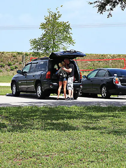 Skyla Paris takes her sexy bikini in the woods and gets rammed f